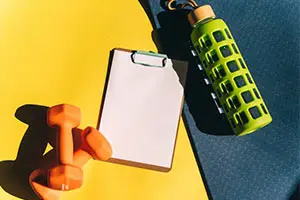 משקולות ובקבוק